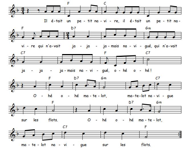 Il était Un Petit Navire Paroles Pdf